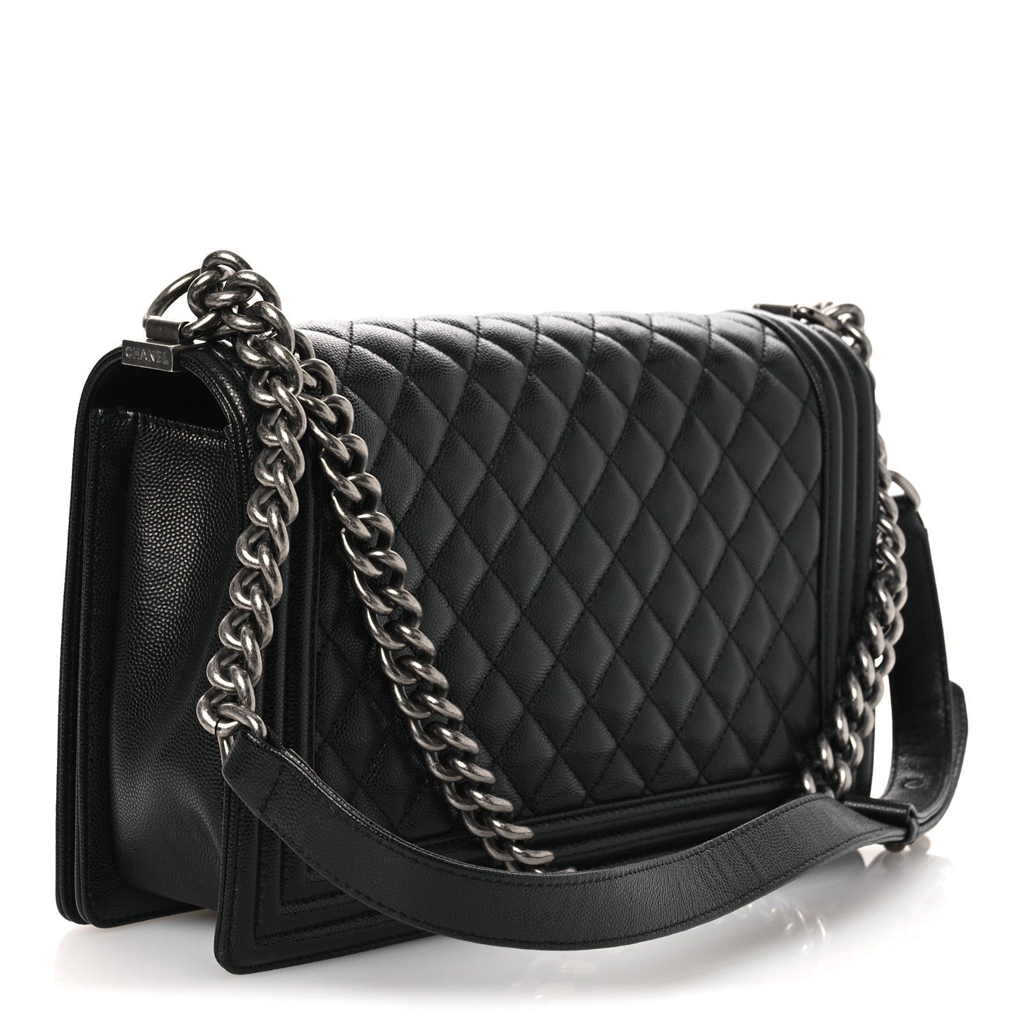 Chanel Caviar Quilted New Medium Boy Flap Black