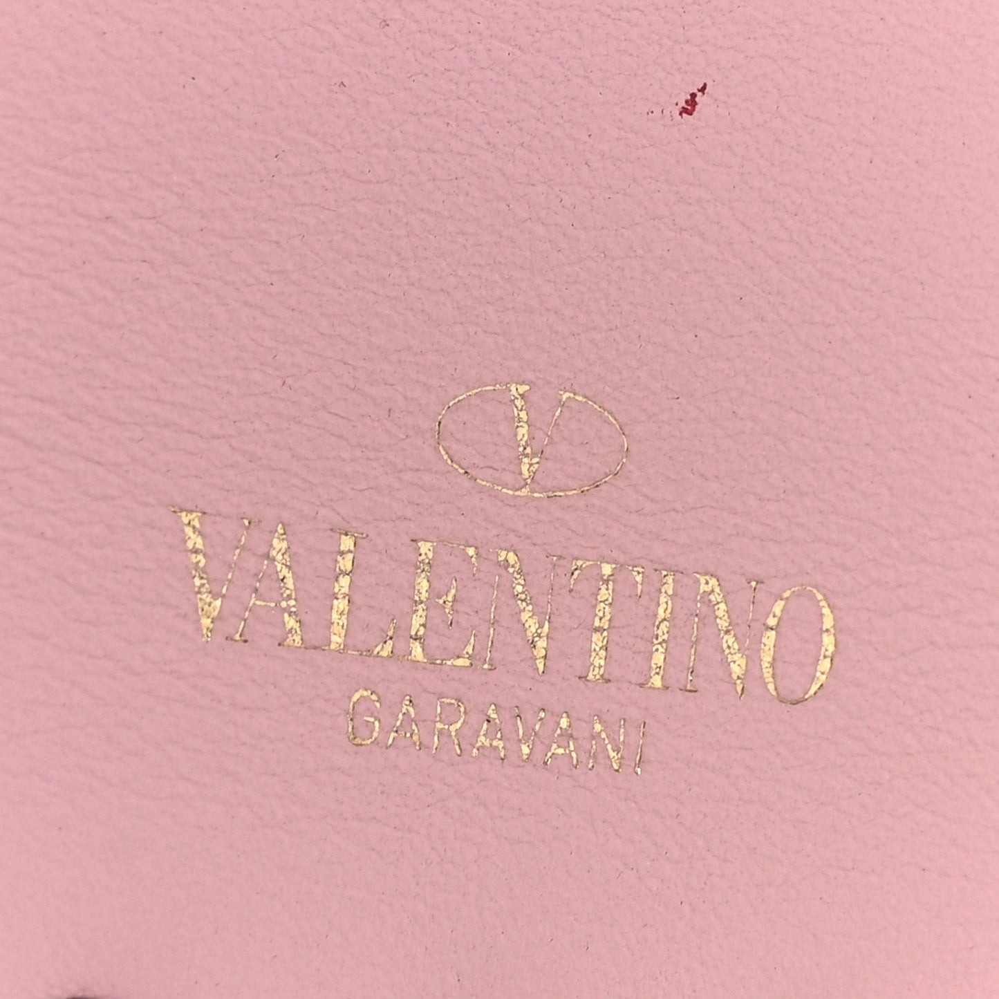 Valentino Garavani Pebbled Calfskin Large Rockstud Envelope Clutch Water Rose