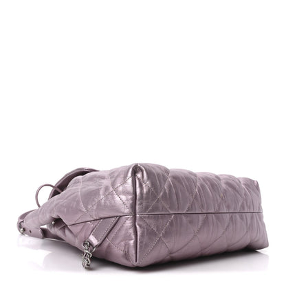 Chanel Iridescent Calfskin Quilted Ground Control Backpack Pink