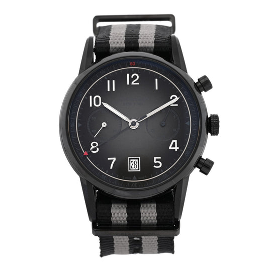 Tiffany DLC Stainless Steel Nylon 40mm CT60 Automatic Watch Black