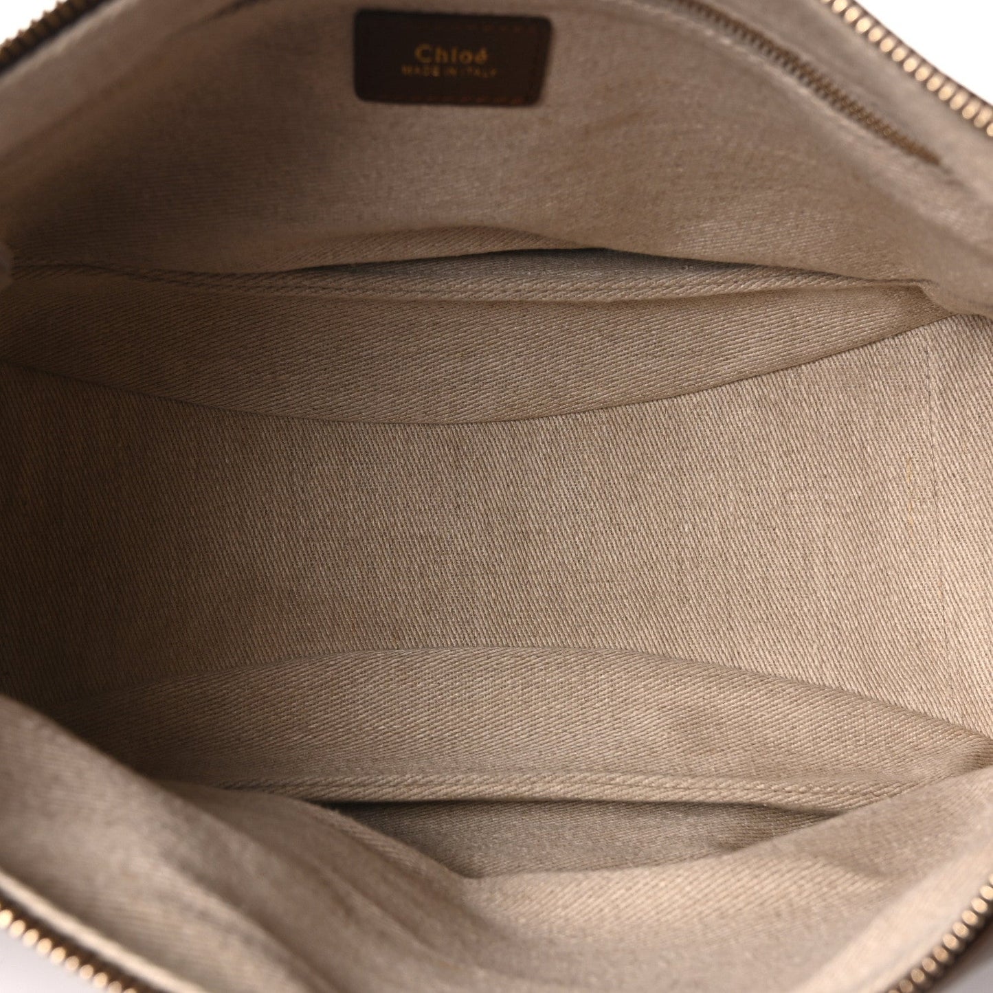 Chloe Grained Calfskin Nahir Shoulder Bag Nut
