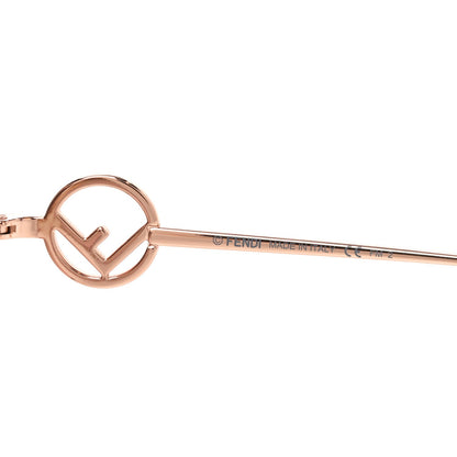 Fendi Metal Acetate F is Fendi Square Sunglasses FF 0294/S Rose Gold