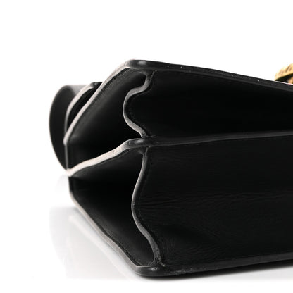 Gucci Moon Calfskin Web Large Dionysus Bamboo Top Handle Bag Black Bright Evergreen Hibiscus Red
