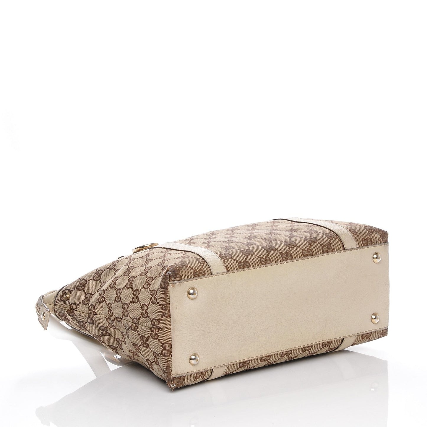 Gucci Monogram Medium Abbey Tote Off White