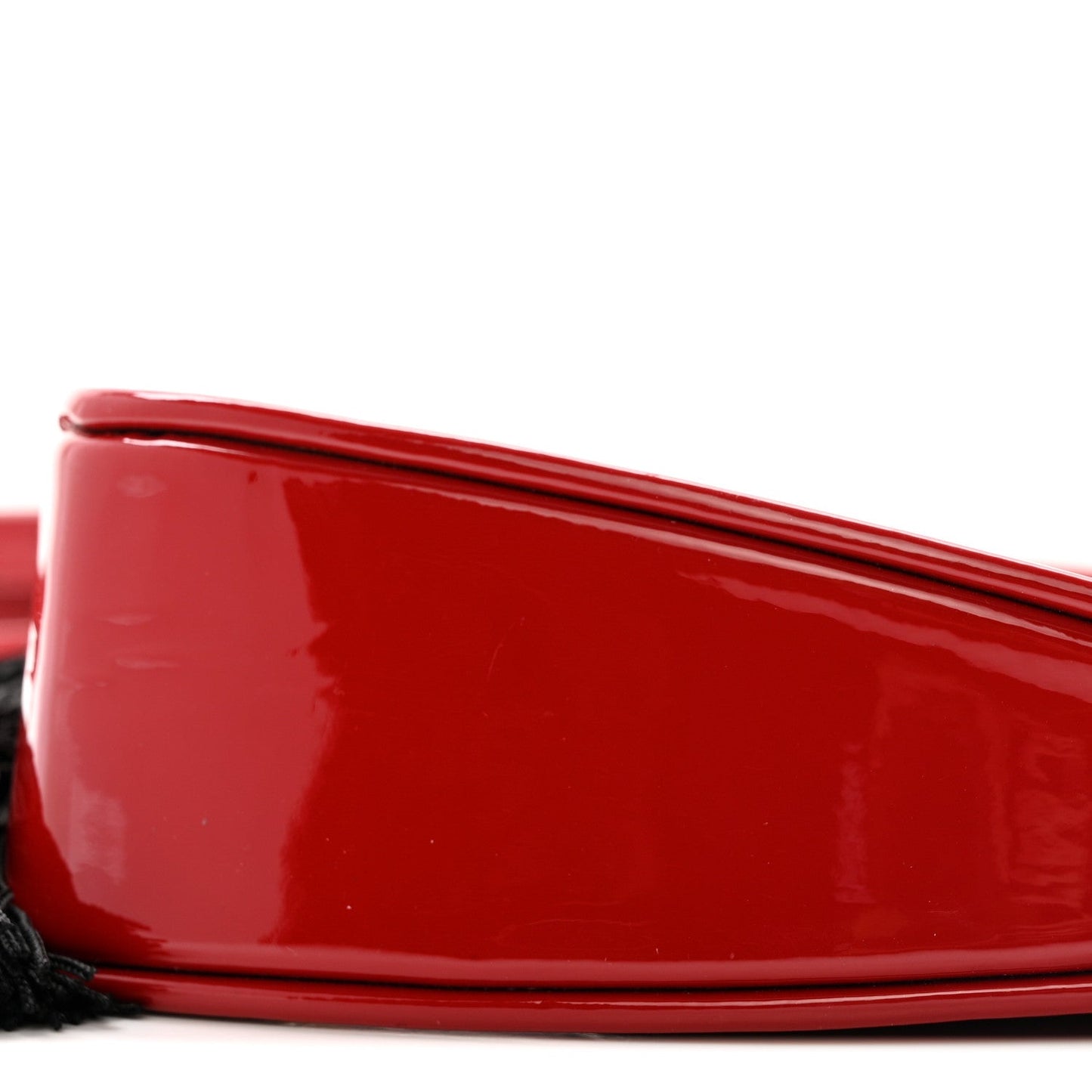 Saint Laurent Patent Heart Monogram Crossbody Red