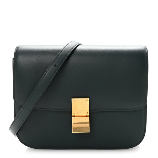 Celine Box Calfskin Medium Classic Box Flap Bag Amazone