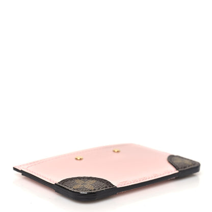 Louis Vuitton Patent Miroir Venice Card Holder Rose Ballerine