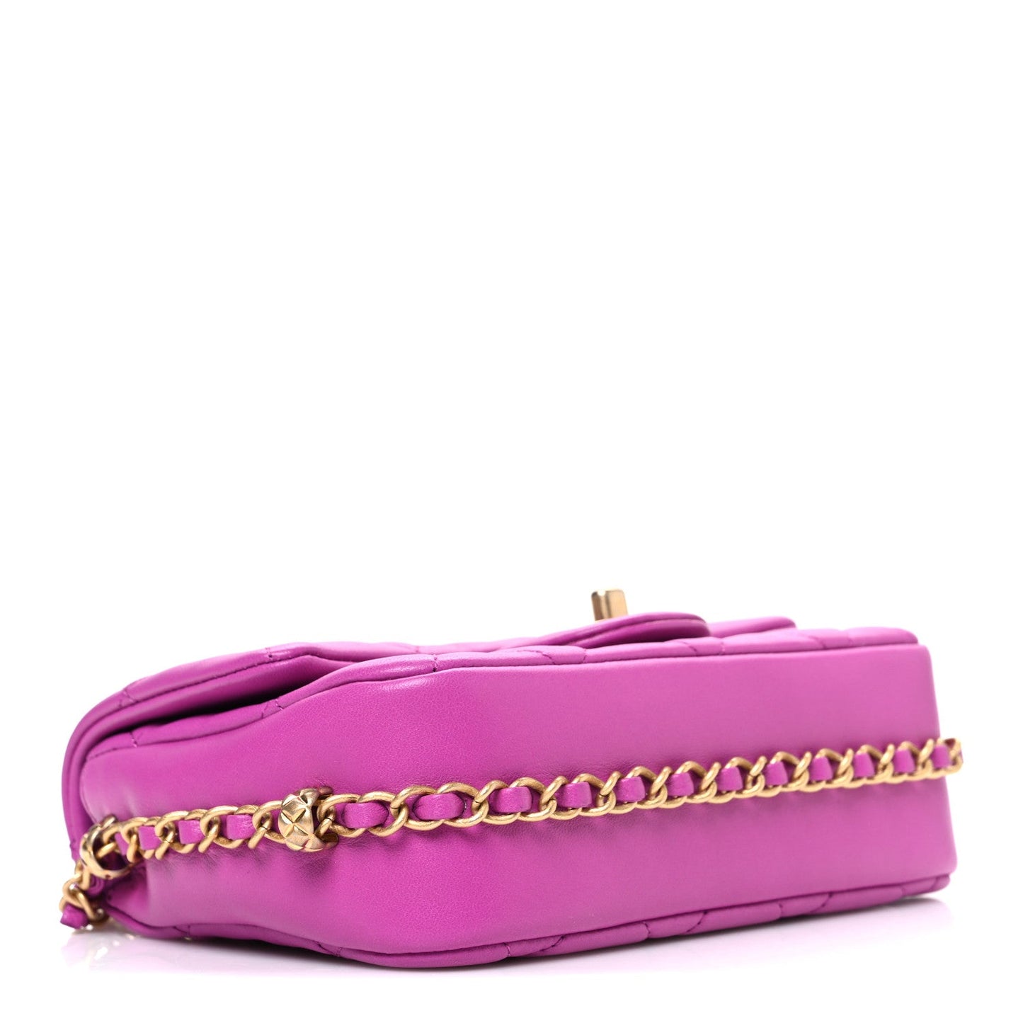 Chanel Lambskin Quilted CC Small Dynasty Flap Purple
