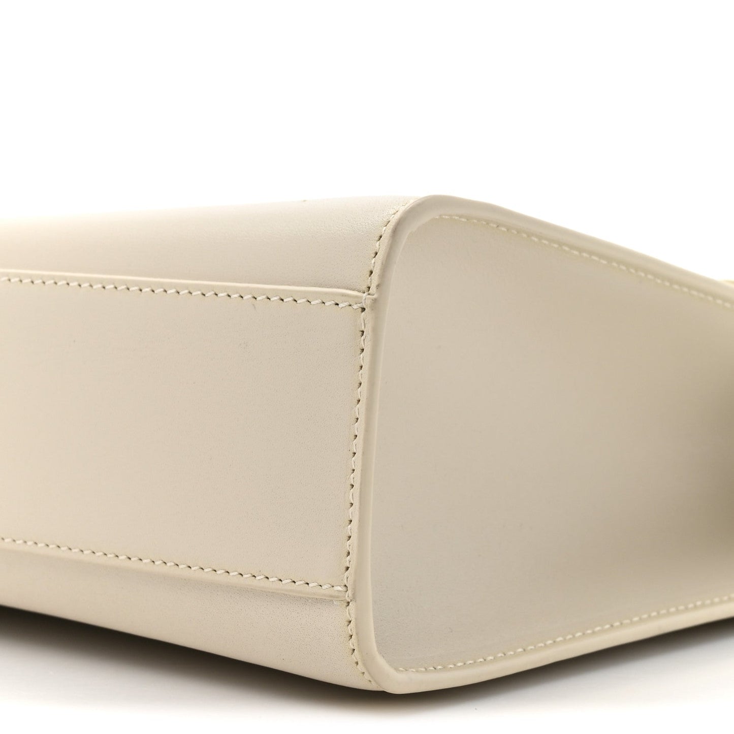 Saint Laurent Smooth Calfskin Manhattan Shoulder Bag Crema Soft