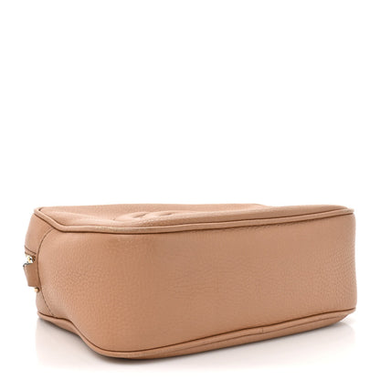 Gucci Pebbled Calfskin Small Soho Disco Bag Rose Beige
