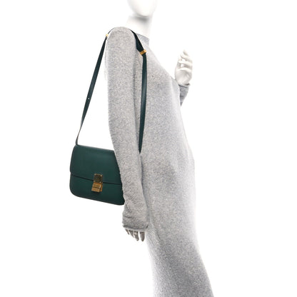 Celine Box Calfskin Classic Box Medium Flap Bag Amazone