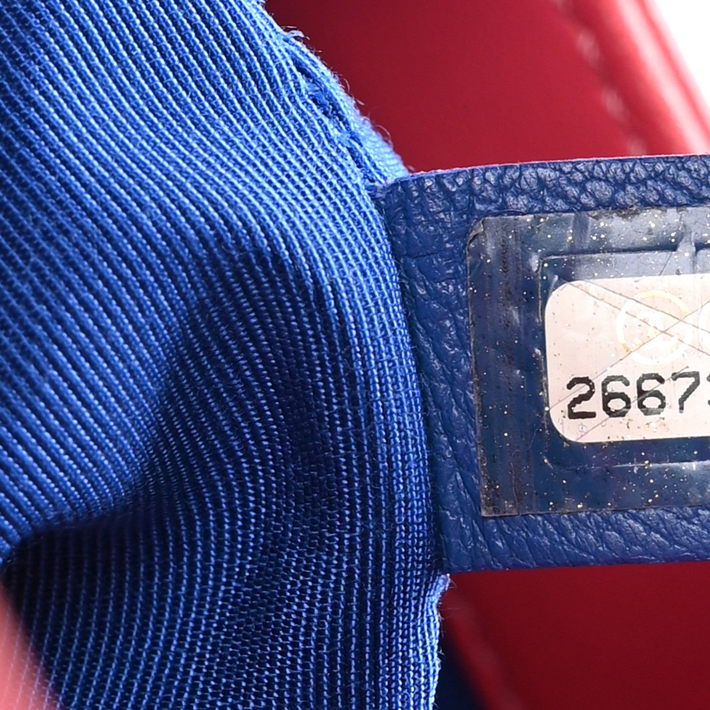 Chanel Aged Calfskin Quilted Large 31 Shopping Bag Red Blue