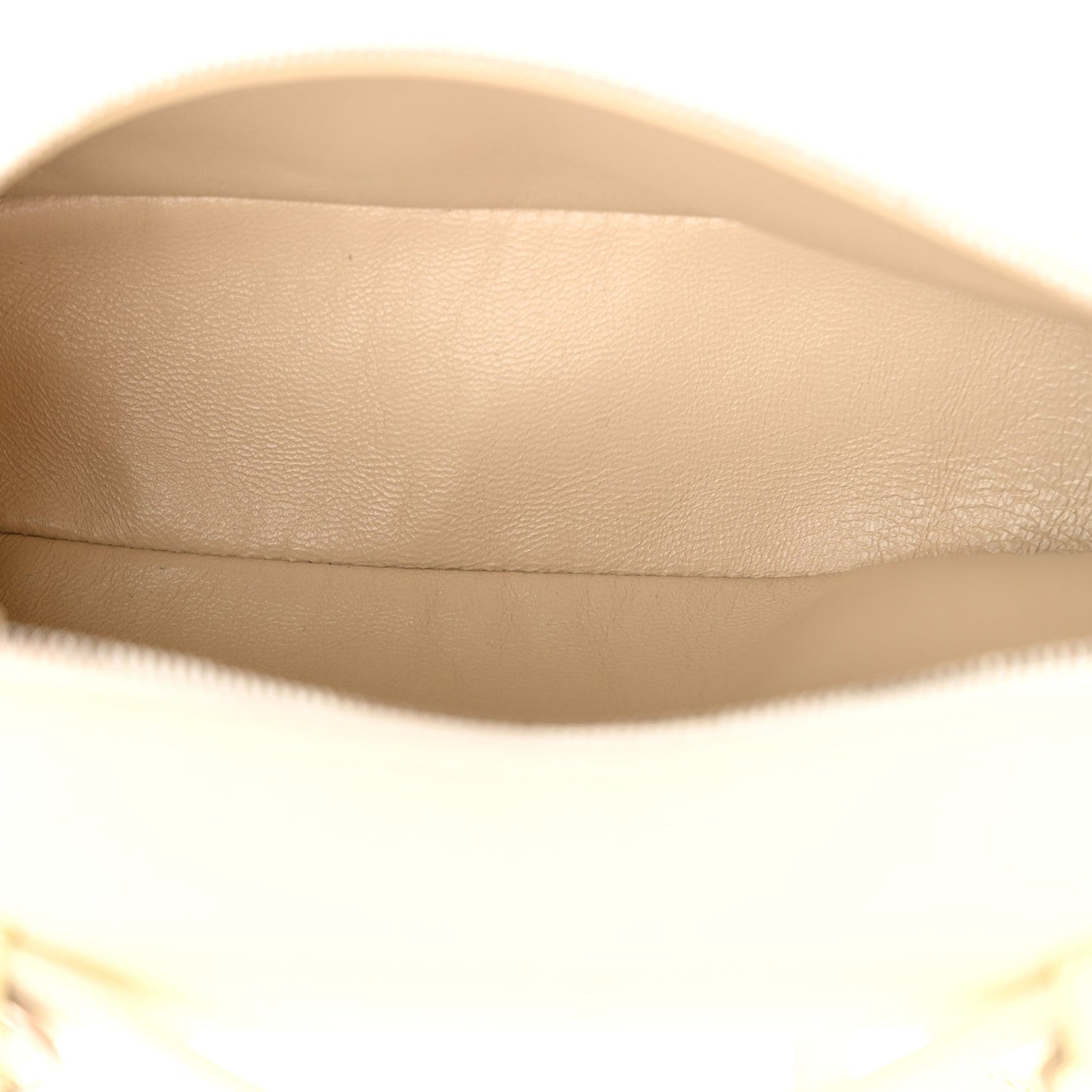 Loro Piana Grained Calfskin L19 Extra Pocket Pouch Whisper White
