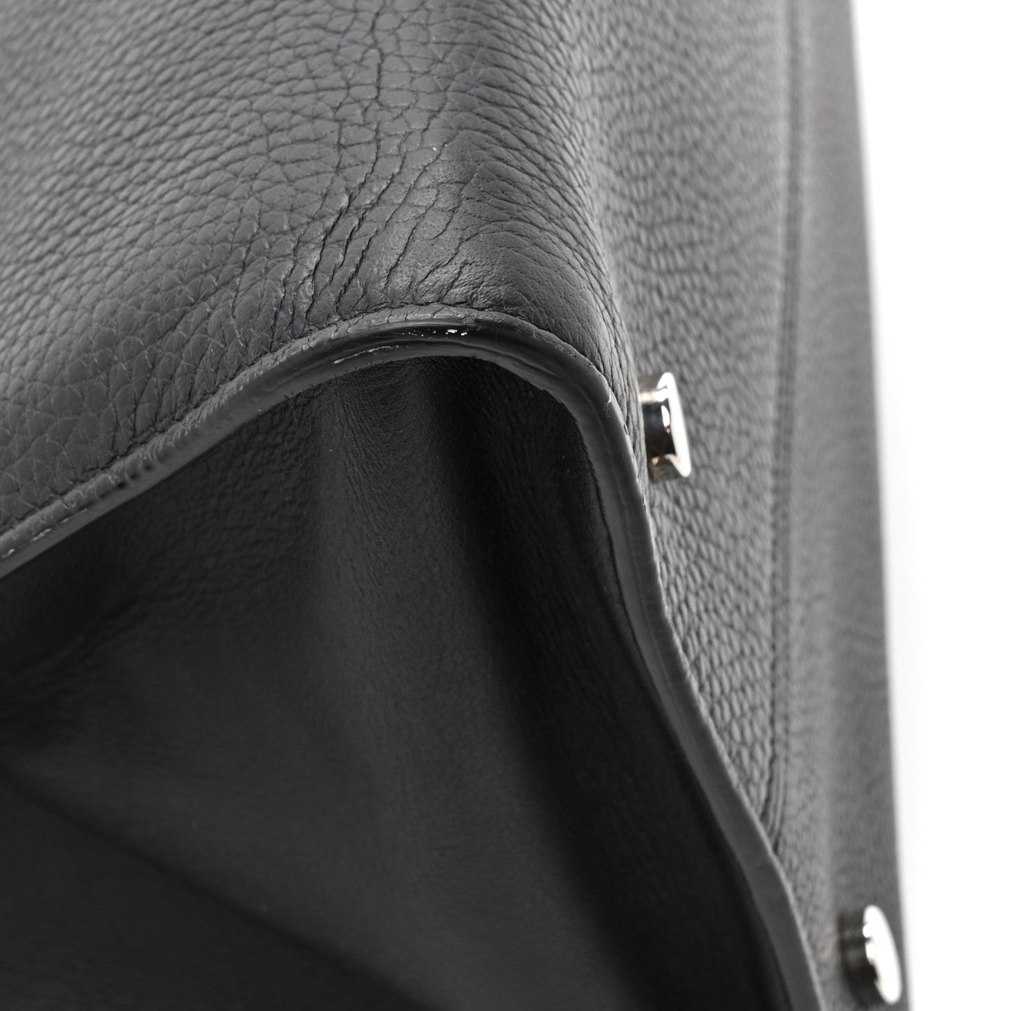 Christian Dior Grained Calfskin Large Diorever Flap Black