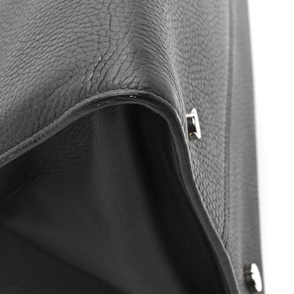 Christian Dior Grained Calfskin Large Diorever Flap Black