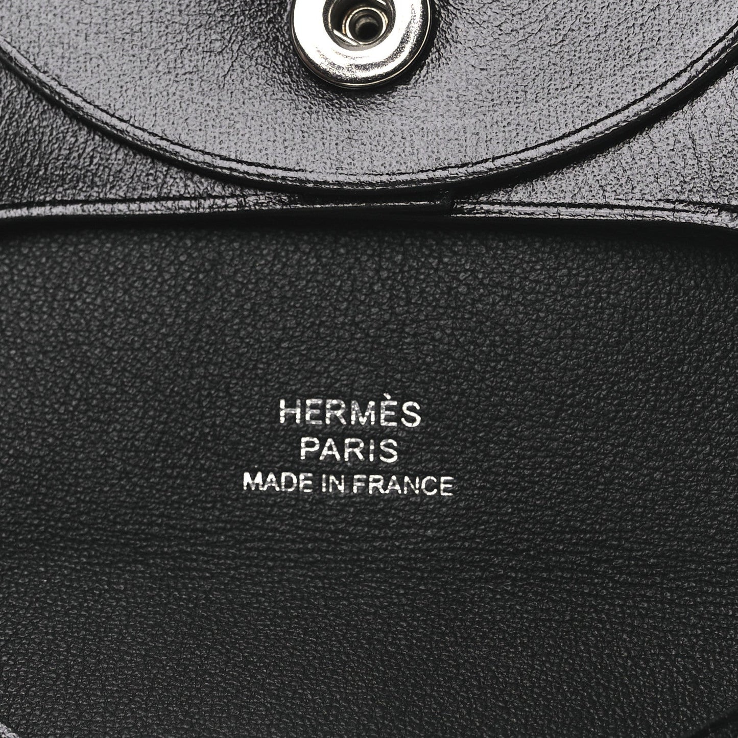 Hermes Box Swift Bastia Coin Purse Black