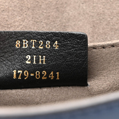 Fendi Vitello Century Opaco F is Fendi Kan I Shoulder Bag Blu Scuro
