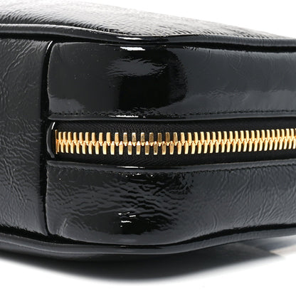 Miu Miu Naplak Patent Small Beau Top Handle Bag Black