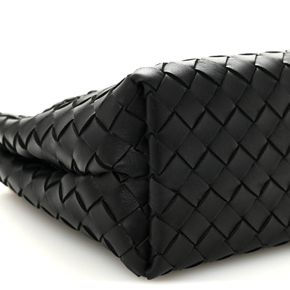 Bottega Veneta Nappa Intrecciato Small Andiamo Shoulder Bag Black