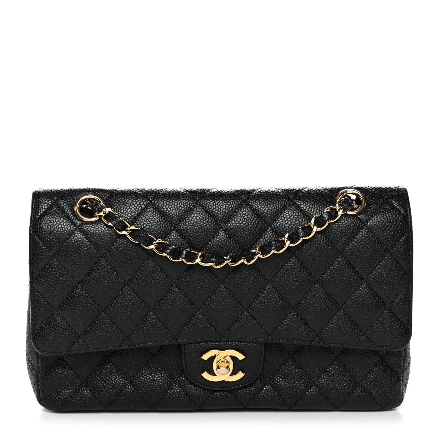 Chanel Caviar Quilted Medium Double Flap Black