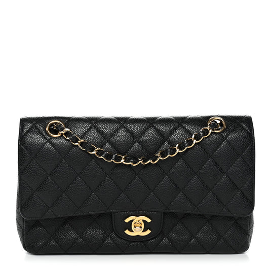 Chanel Caviar Quilted Medium Double Flap Black