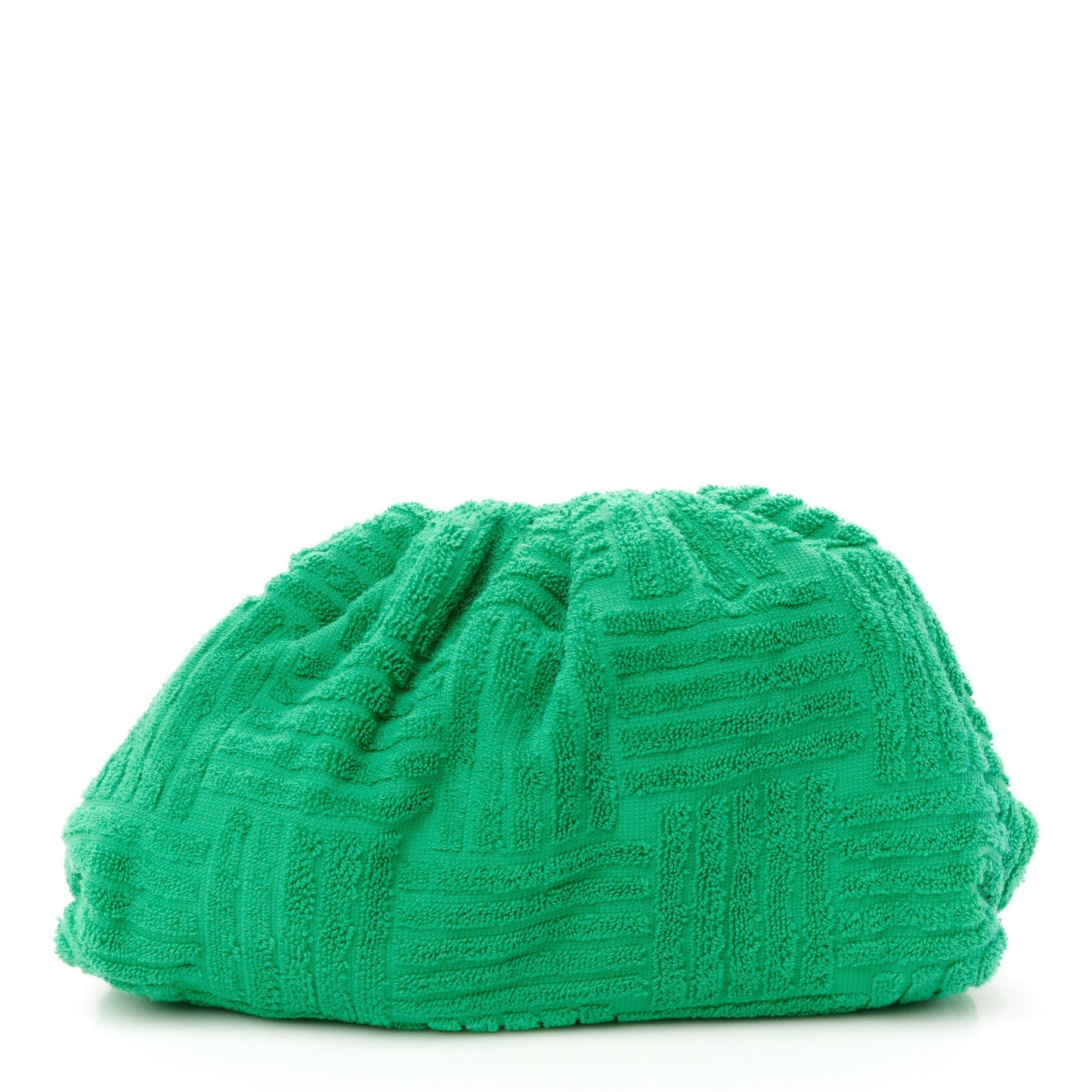 Bottega Veneta Sponge Fabric The Pouch Clutch Grass