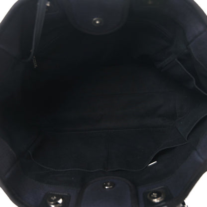 Chanel Canvas Medium Deauville Tote Black