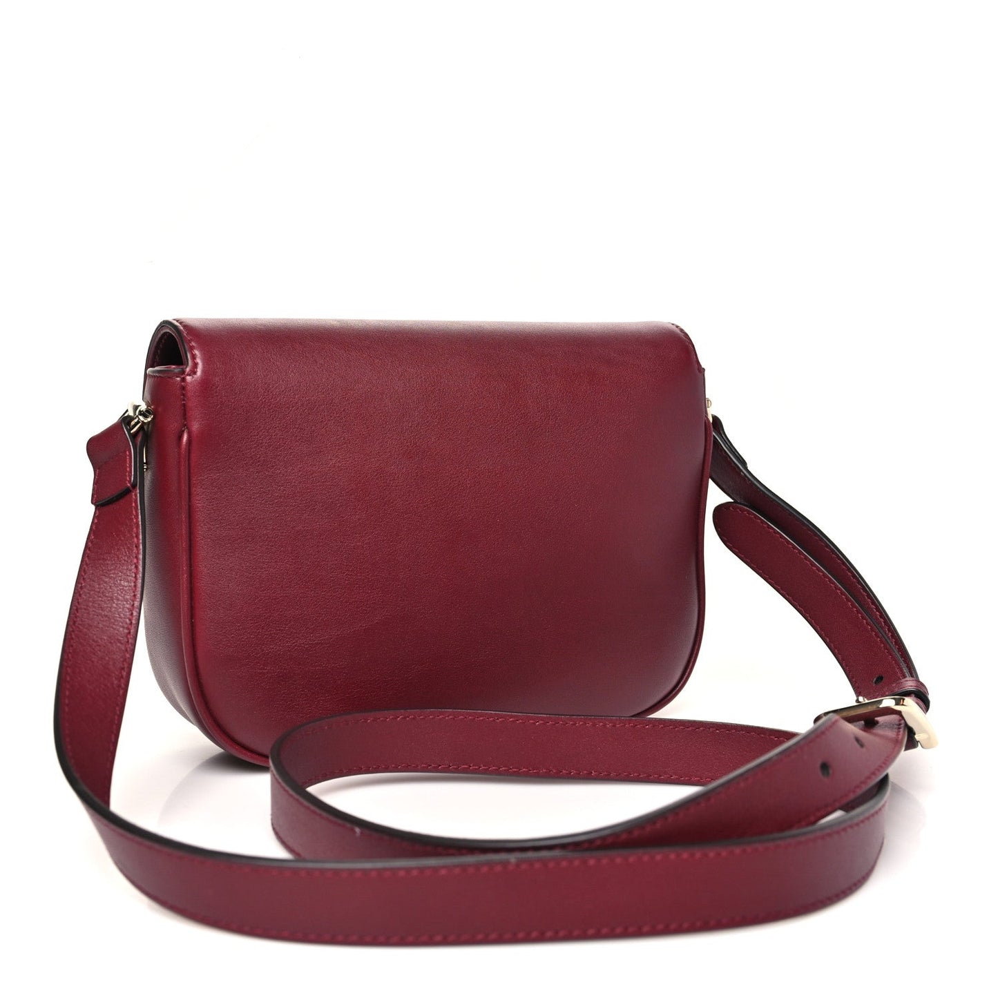 Gucci Soft Calfskin Horsebit 1955 Small Shoulder Bag Rosso Ancora