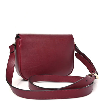 Gucci Soft Calfskin Horsebit 1955 Small Shoulder Bag Rosso Ancora