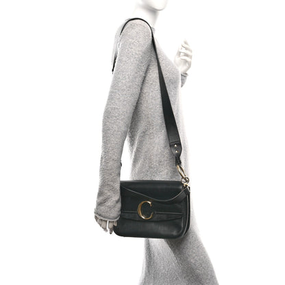 Chloe Calfskin C Double Carry Black