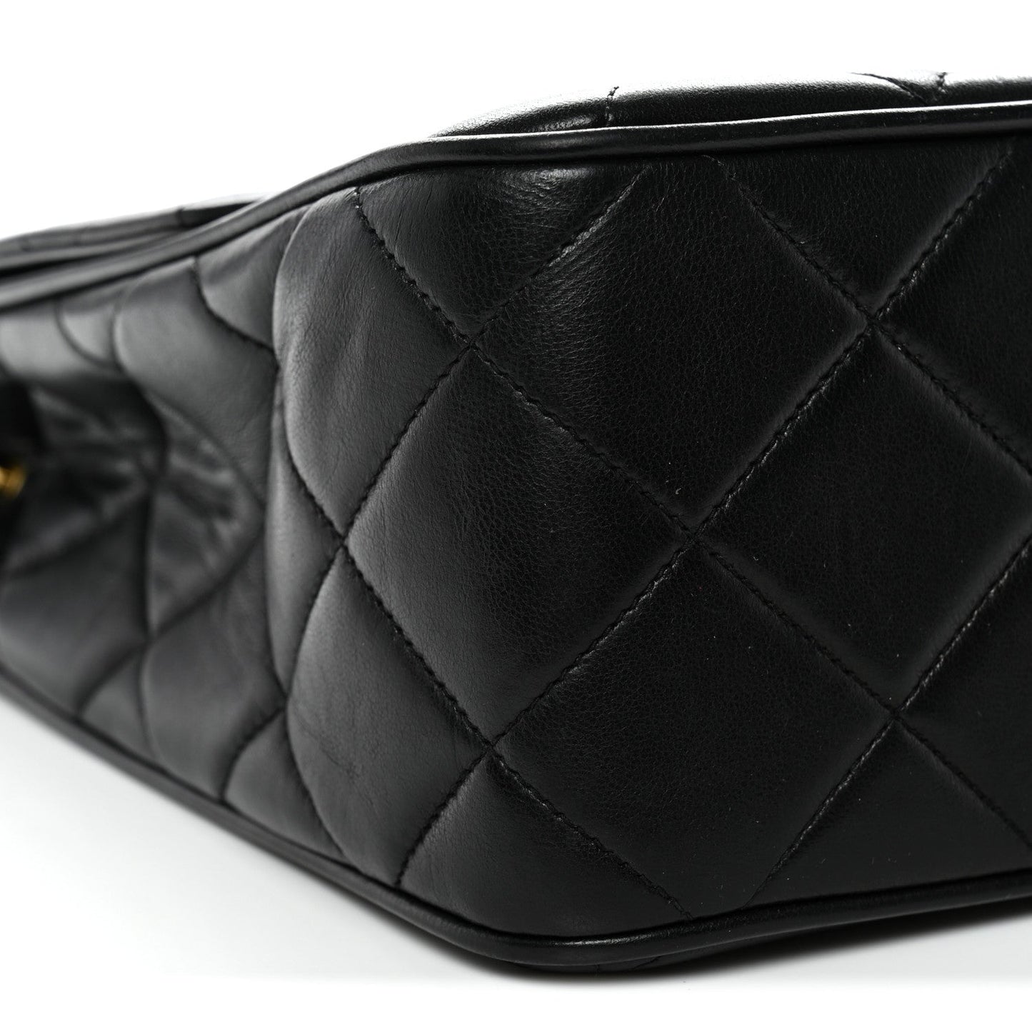 Chanel Lambskin Quilted Medium Single Flap Black