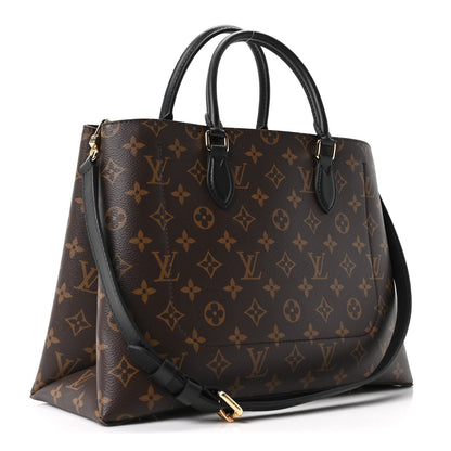 Louis Vuitton Monogram Flower Tote Black