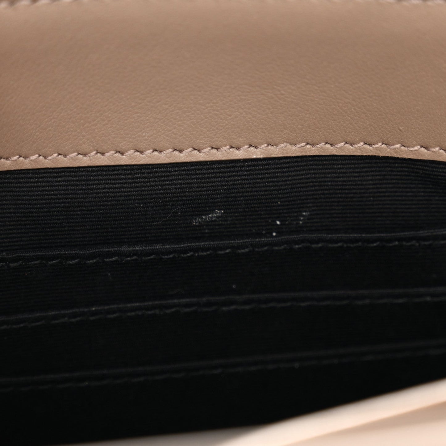 Saint Laurent Calfskin Y Quilted Monogram Toy Loulou Crossbody Bag Taupe