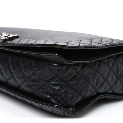 Chanel Calfskin Large Boy Reverso Flap Black