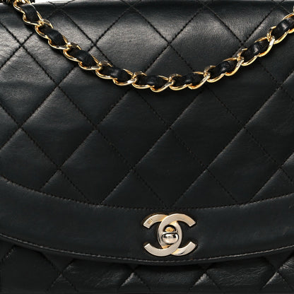 Chanel Lambskin Quilted Medium Single Flap Black