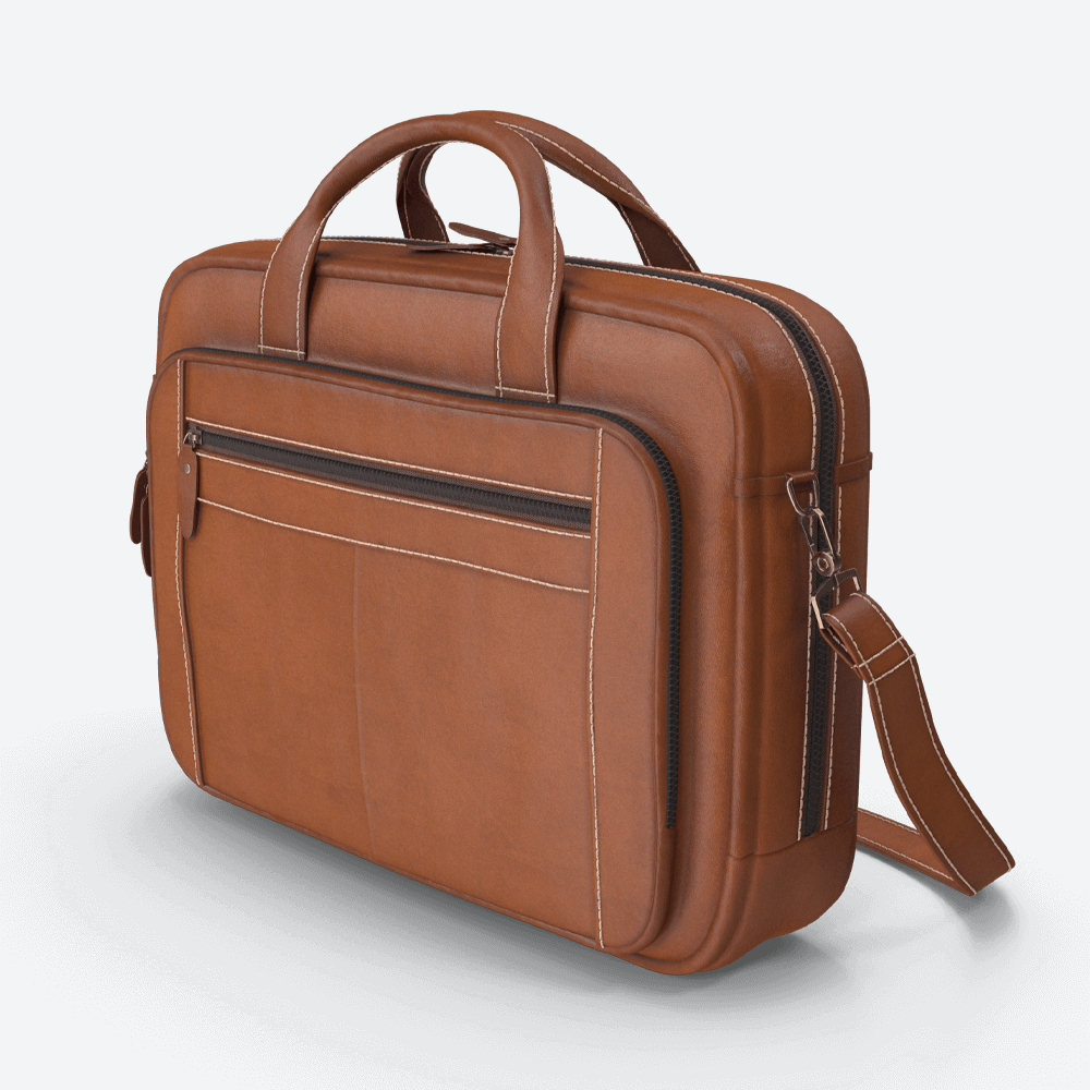 Gold-Trimmed Suede Bag | Primavera Club