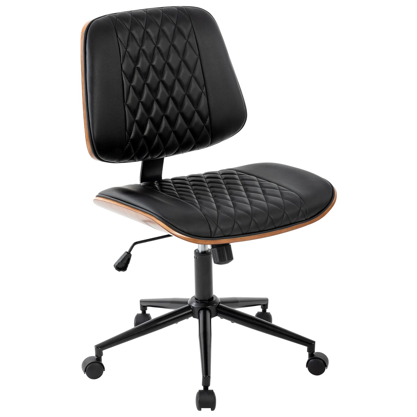 Ergonomic Armless Office Chair Adjustable Height