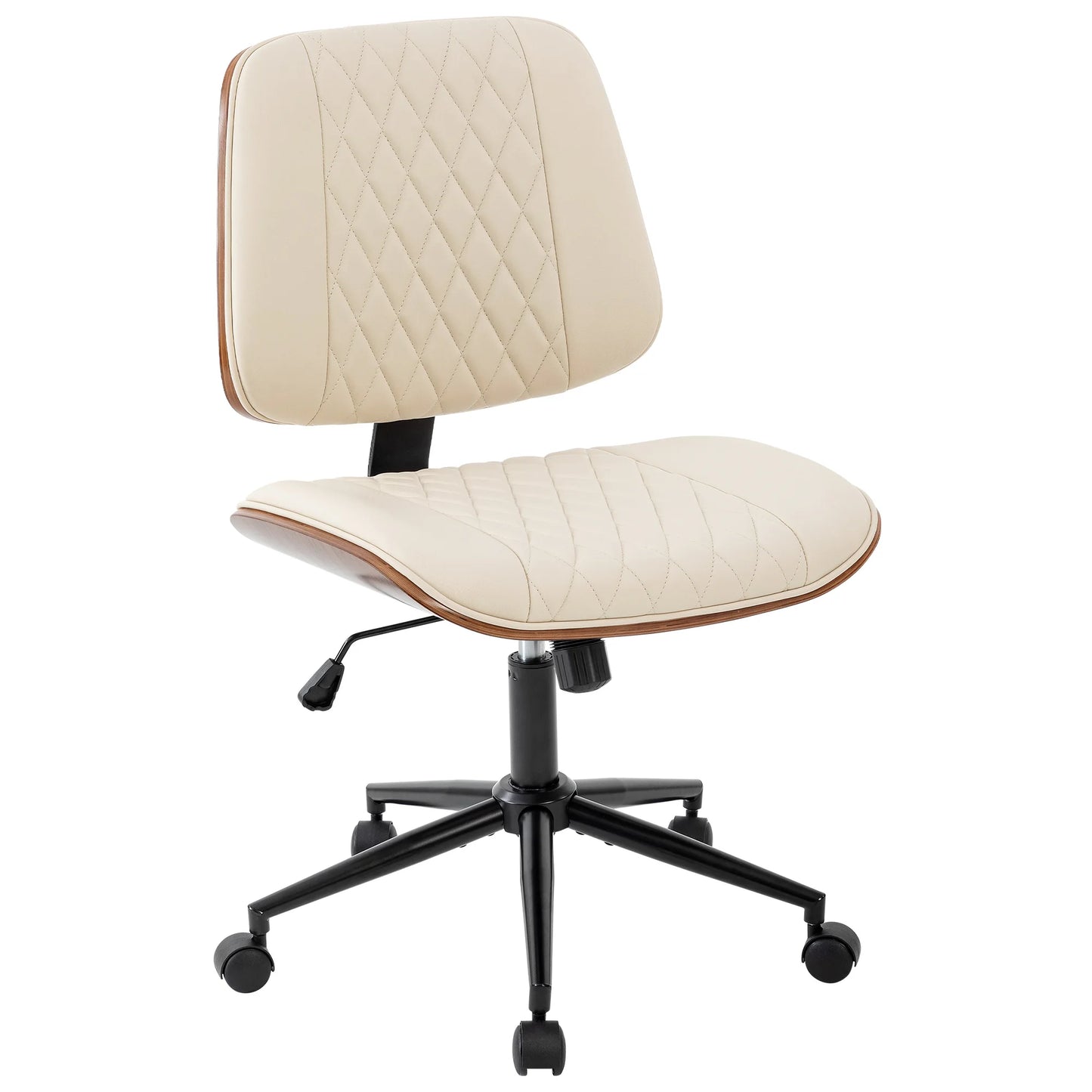 Ergonomic Armless Office Chair Adjustable Height