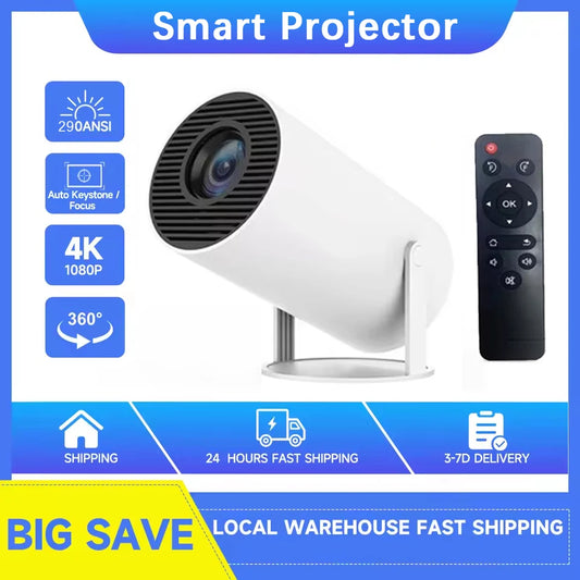 2026 New Android Smart Projector 4K