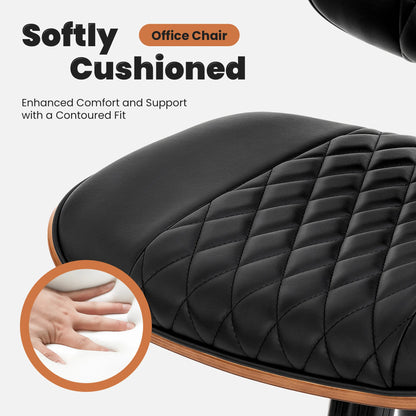 Ergonomic Armless Office Chair Adjustable Height