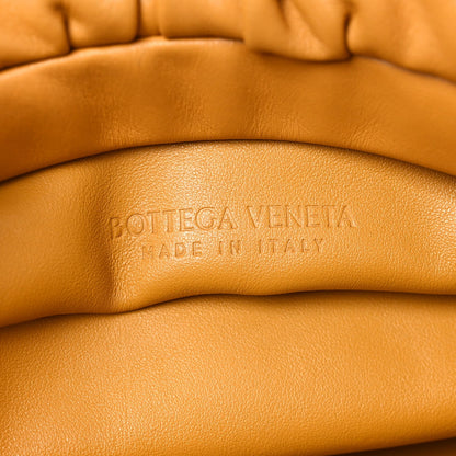 Bottega Veneta Calfskin The Pouch Chain Cammello