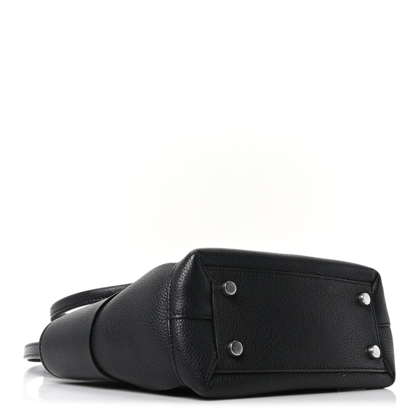 Bottega Veneta Grained Calfskin Mini Maxi Intrecciato Arco 33 Black