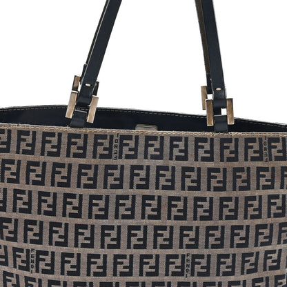 Fendi Zucchino Shopping Tote Navy