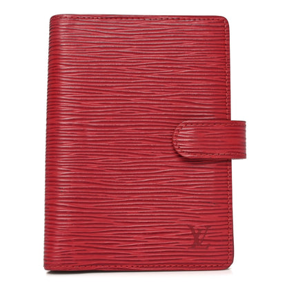 Louis Vuitton Epi Small Ring Agenda Cover Red