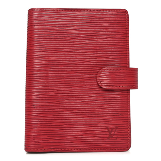 Louis Vuitton Epi Small Ring Agenda Cover Red