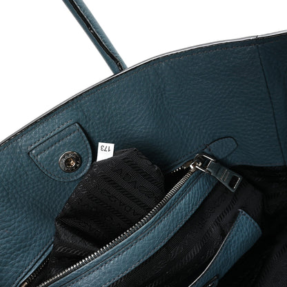 Prada Vitello Phenix Shopping Tote Marine