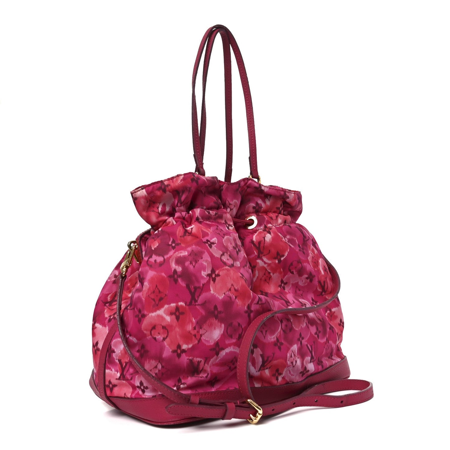 Louis Vuitton Nylon Monogram Ikat Noefull MM Rose Indien