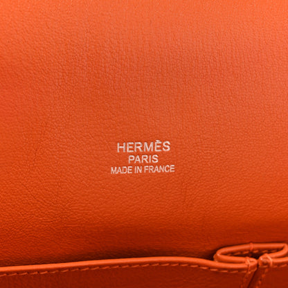 Hermes Taurillon Clemence Jypsiere 31 Orange