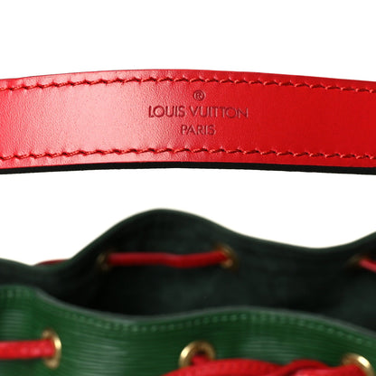 Louis Vuitton Epi Bi-Color Petit Noe Borneo Castillan Red