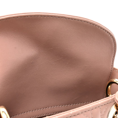 Christian Dior Lambskin Cannage Small My ABCDior Lady Dior Fard